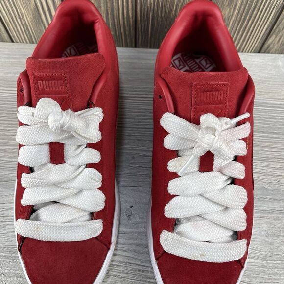 Puma Suede Classic Tones Lace Up  Mens Red Sneakers Casual Shoes 38955002 Sz: 9 - Picture 5 of 16